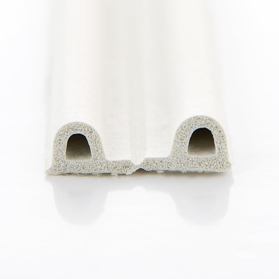 image 1 of Exitex Self Adhesive P Strip Seal 5m Draught Proofing Rubber, Seals Gaps 2mm to 5mm | White