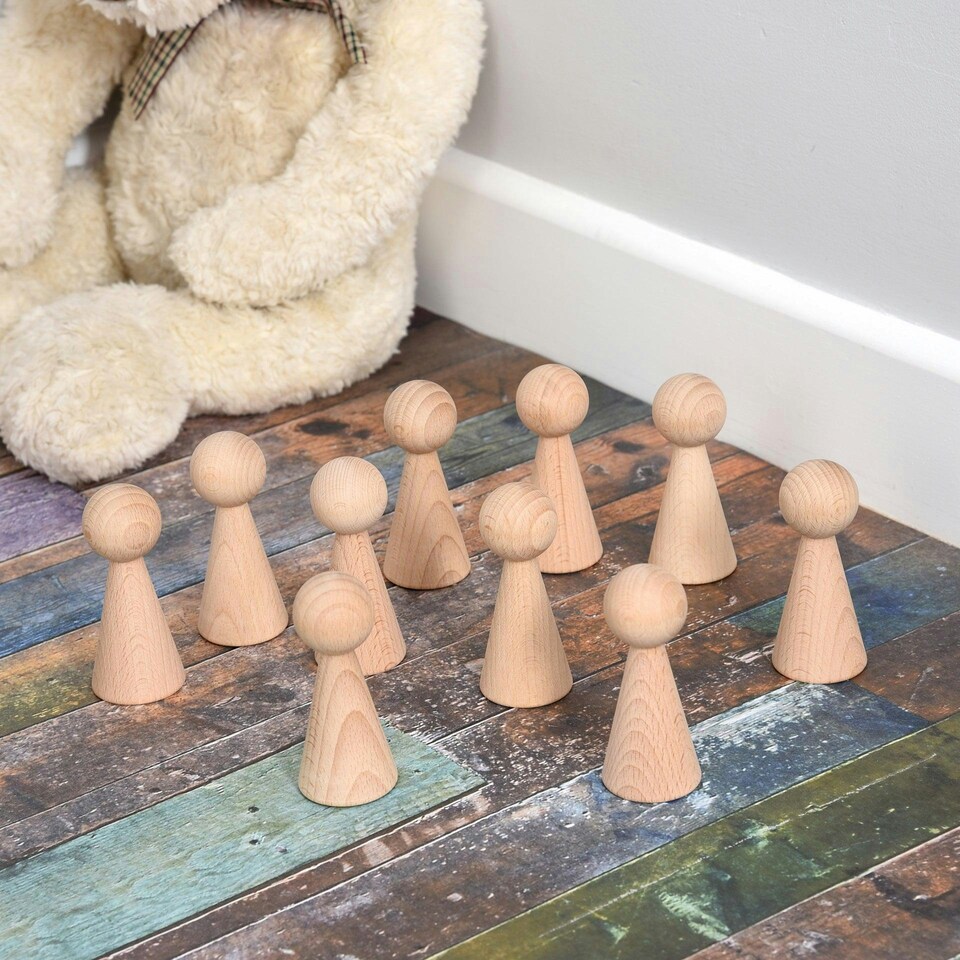 image 1 of Natural Wooden Figures