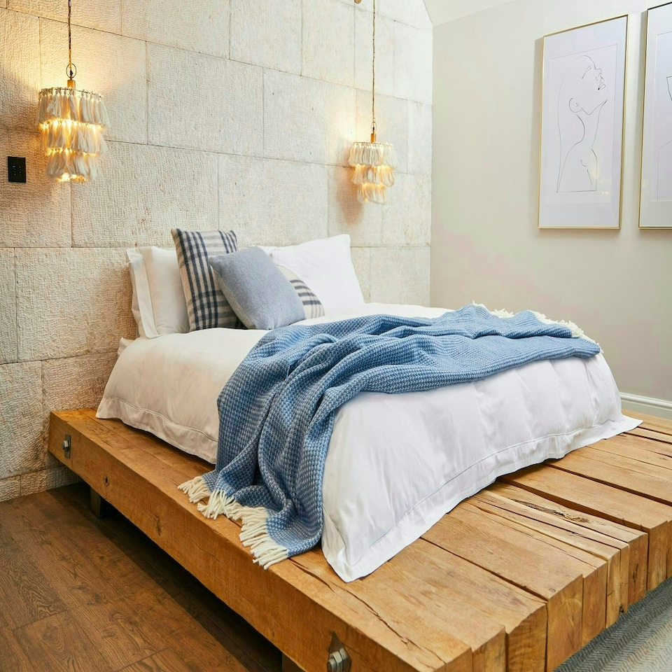 image 1 of Lifestyle Waffle Throw/Blanket - Blue Jay