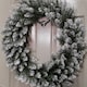 image 7 of 60cm Snow Tip Christmas Wreath with 160 Bullet Tips