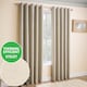 image 1 of Enhanced Living Vogue Cream 46 x 72 inch (117x183cm) Eyelet Thermal Noise reducing Dim Out Curtains (PAIR)