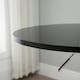 image 8 of HOMCOM Round Height Adjustable Bar Table Counter Pub Desk Metal Base Black