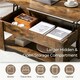 image 4 of Yaheetech Lift Top Coffee Table with Hidden Compartment