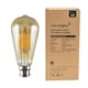 image 4 of ValueLights 3 Pack Filament E27 Amber Pear Light Bulbs | Clear
