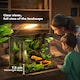 image 7 of PawHut 48L Glass Terrarium, Reptile Vivarium with Stone Background, Black
