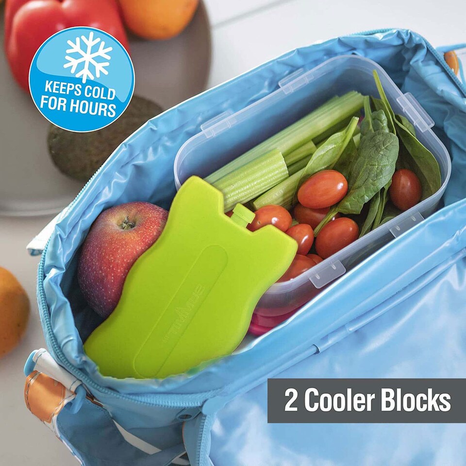 image 1 of VFM e-Store Reusable Ice Packs for Cool Box, Twin Pack 200 ml