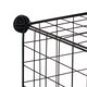 image 4 of HOMCOM DIY 6 Cube Metal Wire Rack Interlocking Storage Cabinet Living Room Organiser Display Shelves Black