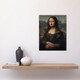 image 4 of Portrait of Mona Lisa del Giocondo da Vinci Wall Art Poster Print 12X16"