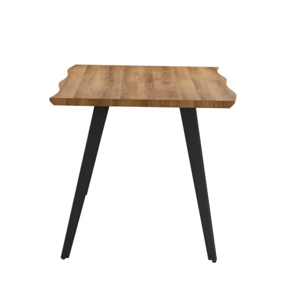 image 1 of Rocco LUX Dining Table Single, Light Walnut Brown | Oak
