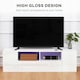 image 4 of HOMCOM TV Unit Cabinet for TVs up to 60" TV Stand with LED Lights