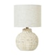 image 2 of Hill Interiors Bulbous Wicker Table Lamp (UK Plug) - Brown - 61cm x 40cm x 40cm