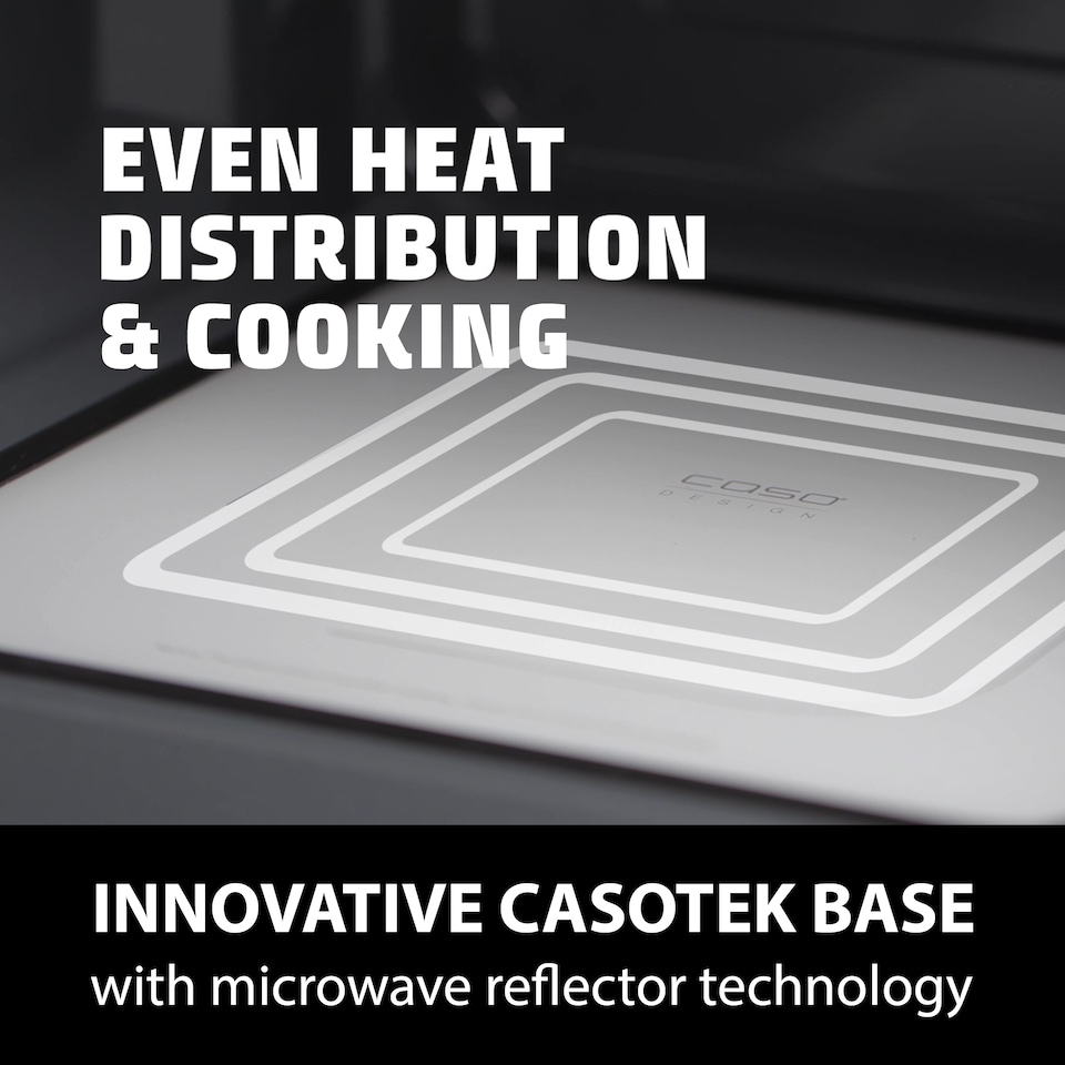 image 1 of Caso Design MG 25 Ecostyle Ceramic Microwave Oven & Grill, 25 Litre Capacity, 900W Microwave with 1000W Grill