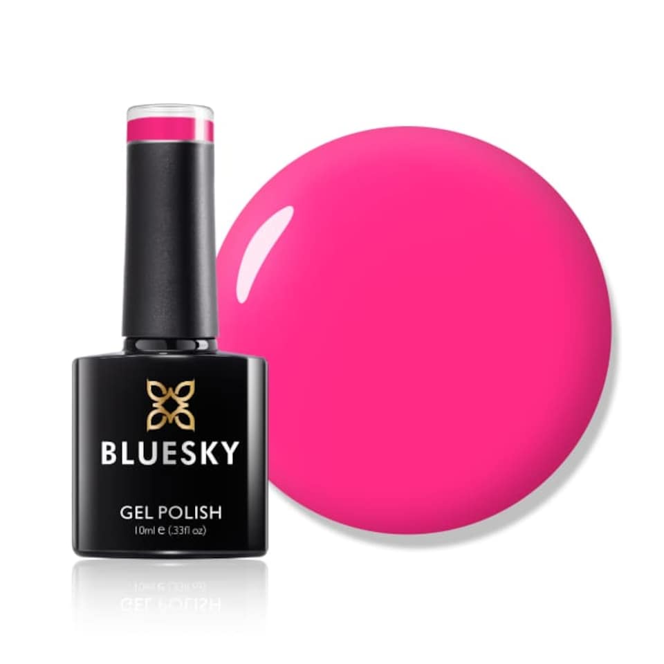image 1 of Bluesky Pink Gel Polish - Shocking Pink 10ml