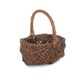 image 3 of Small Rustic Shopping Basket | Brown | Brown | S