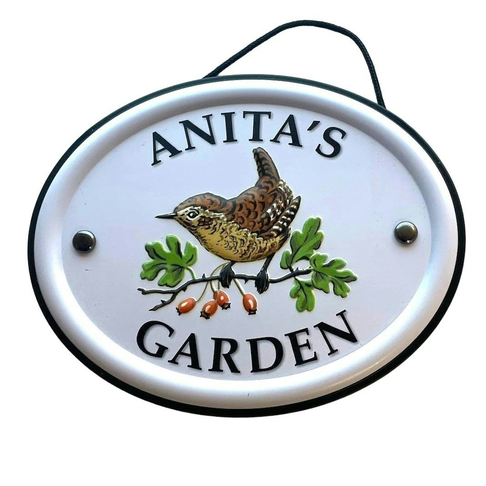 Decorative Bird Garden Sign - Anita
