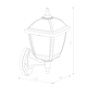 image 10 of CGC MYRA Large Black Outdoor Wall Lantern Light with Clear Diffuser IP44 Polycarbonate Coastal