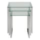 image 2 of Katrine Nest of Tables with Glass Top Set of 3