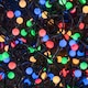 image 3 of 7.5m 300 LED Multi-Action Christmas Frosted Cap Berry String Lights with Timer in Multi-Coloured