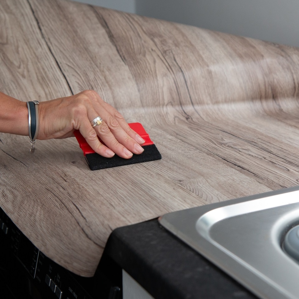 image 1 of Sticky Back Plastic Sanremo Oak Wood Effect Kitchen Self-adhesive Vinyl Wrap for Cupboards, Doors and Worktops 90cm x 10m - d-c-fix