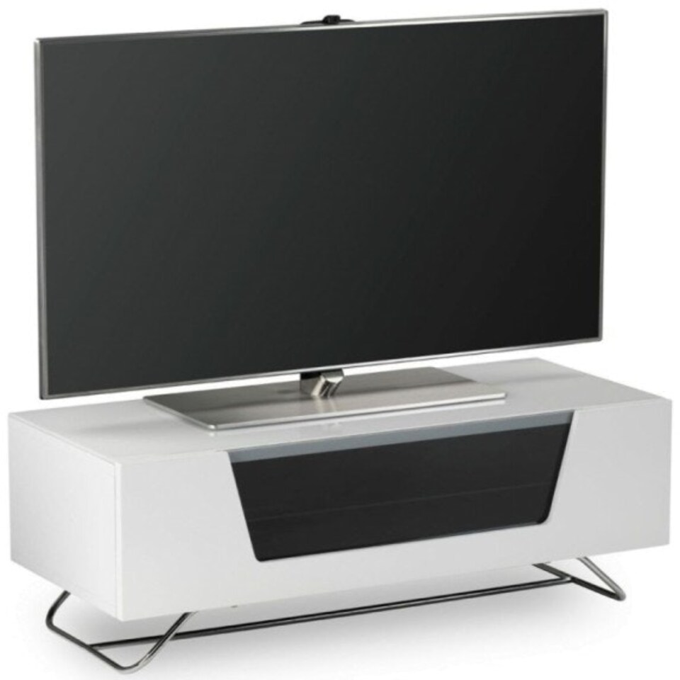 image 1 of Chromium TV-Stand with 1 Flap White CRO2-1000CB-WHT White | White