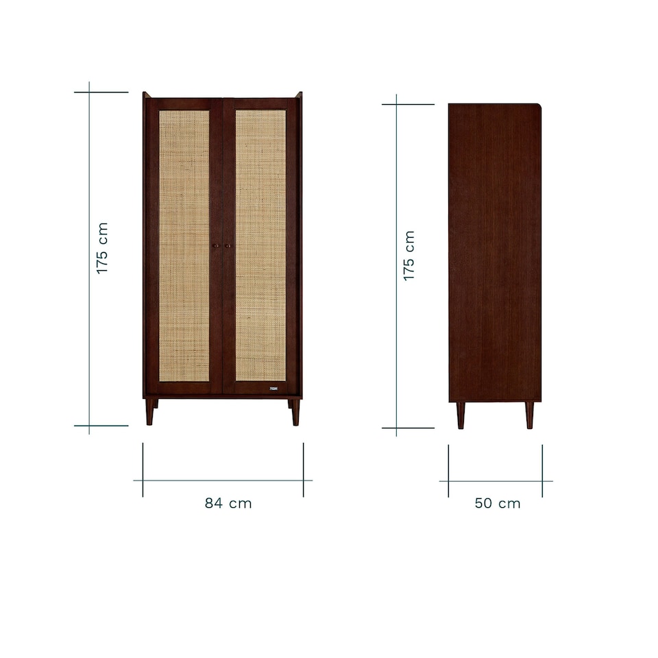 image 1 of Tutti Bambini Japandi Mini 3pc Room Set - Warm Walnut