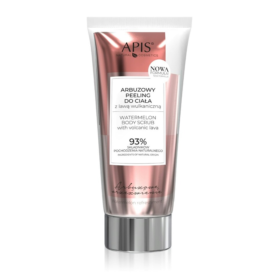 image 1 of Apis Watermelon Body Scrub with Volcanic Lava 93% Natural Ingredients 200ml