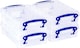image 1 of Really Useful Plastic Storage Box 0.75 Litre CLEAR Pack of 4