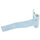 image 3 of Heavy Duty 145mm Strap Hinge Locker Door Hatch Zinc Plated 4mm Thick Silver