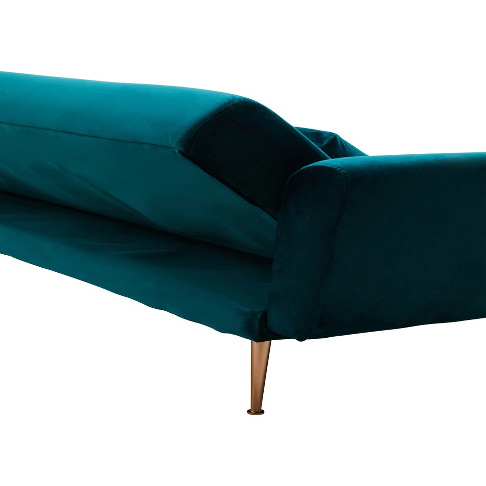image 1 of Interiors by Premier Hatton Green Velvet Sofa Bed Green