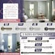 image 4 of Extendable Curtain Pole Crystal Metal Curtain Pole Set - Satin Nickel - 40cm to 144cm (15” to 57”)