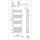 image 3 of Zennor - Chrome Electric Towel Rail H1600mm x W600mm Straight 500w Standard