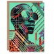image 1 of Futuristic African Man Shades Portrait Teal Him Her Birthday Card