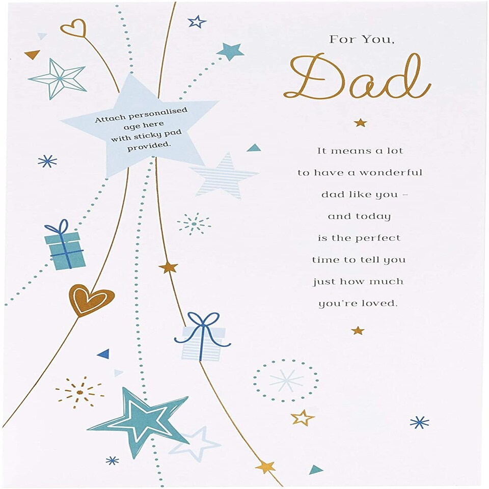 image 1 of Dad Birthday Card Any Age 40.50.60.70.80.90.Sentimental Verse
