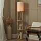 image 2 of BHS Shelby Floor Lamp with Shelves, Oak
