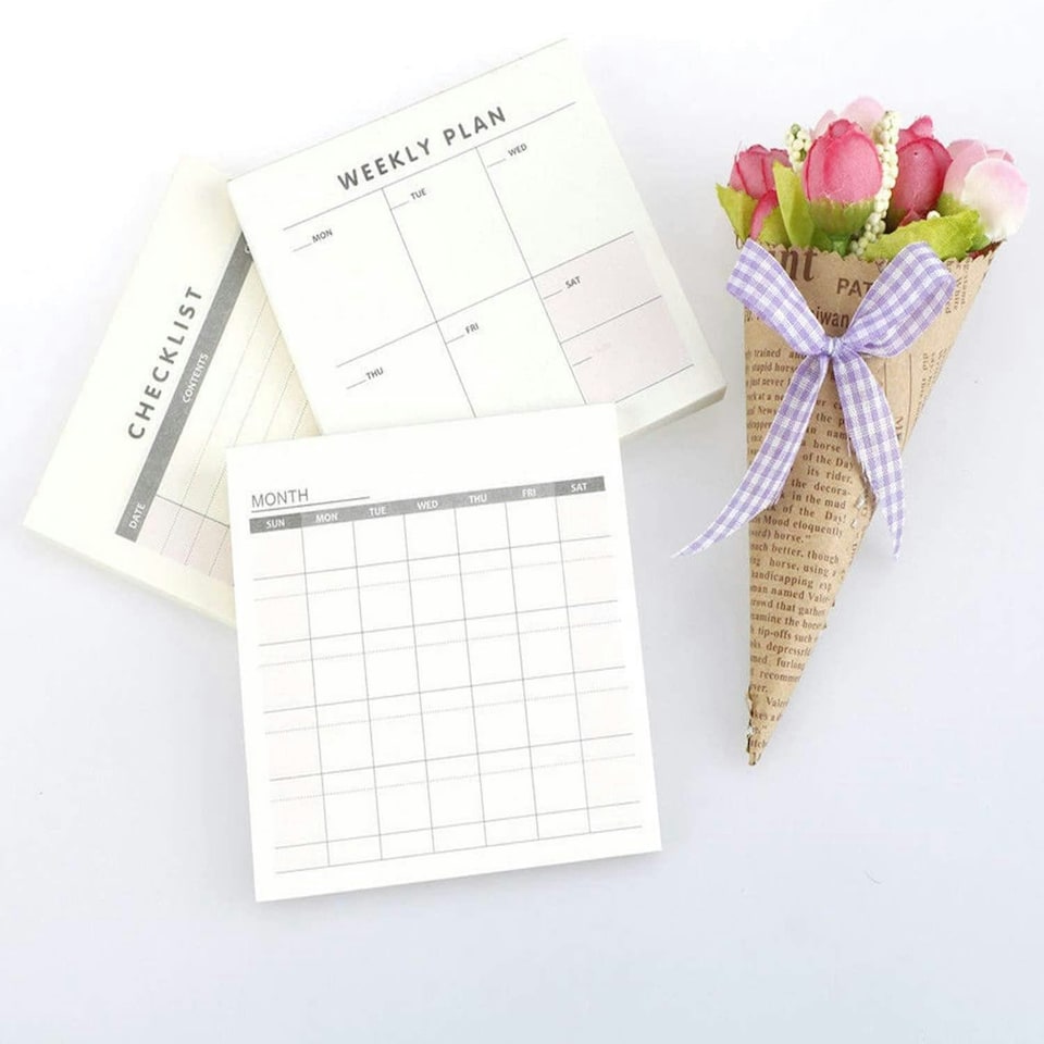 image 1 of Haven Weekly Planner List Pad for Tasks, Goals, Notes, Meals & Reminders