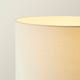 image 2 of ValueLights Hiru Black 3 Tier Shelf Floor Lamp Natural Shade Cream