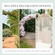 image 6 of Outsunny Garden Arbor Arch Metal Bench  Loveseat Outdoor Decoration Patio