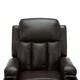 image 6 of Studio Bonded Leather Recliner w Drink Holders Sofa Chair (Brown)