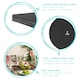 image 2 of Argon Tableware Linea Round Slate Placemats - 30cm - Pack of 6 Black