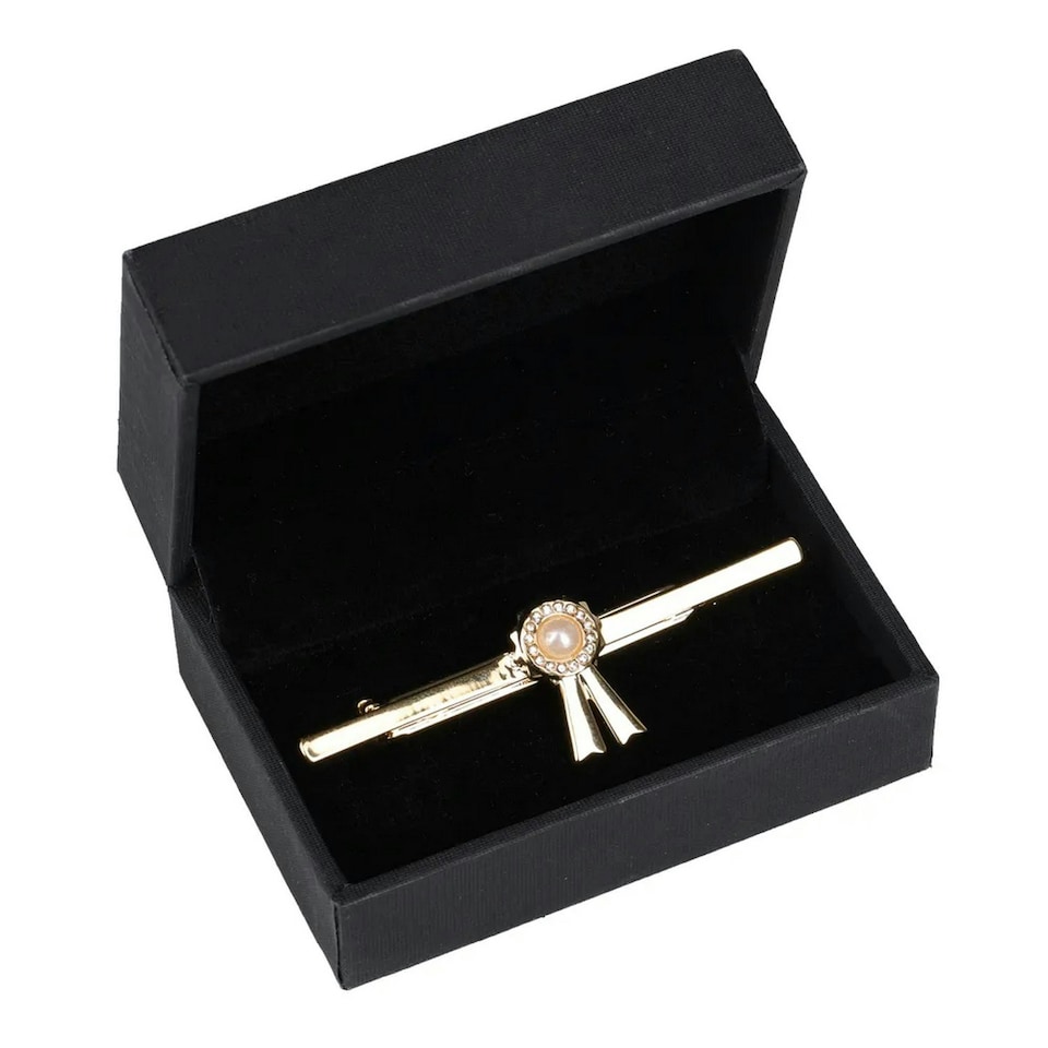 Supreme Products Royal Rosette Tie Pin - Gold - One Size