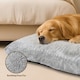 image 3 of Skylos Pet Bed Extra Large Dog Cushion Plush Washable Pet Crate Pad Mat | Grey | 120 x 90cm | One Size