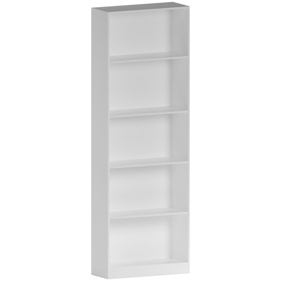 image 1 of Vida Designs Cambridge 5 Tier Extra Large Bookcase Display Storage, White