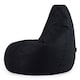 image 5 of Recliner Indoor Outdoor Bean Bag Black Bean Bag Chair | Black | Black | 1