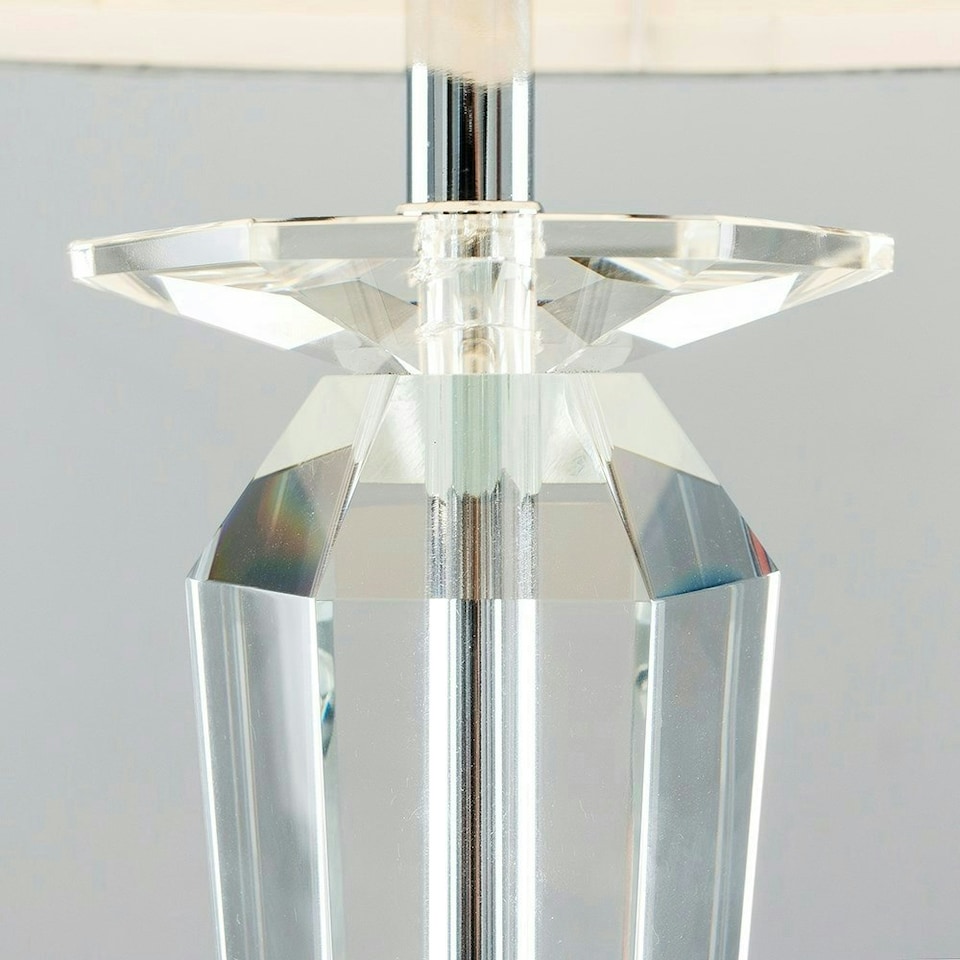 image 1 of ValueLights Modern Clear Genuine K9 Crystal Table Lamp Base