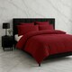 image 1 of Teddy Bear Fleece Soft Cosy Duvet Cover + Pillow Case Set Red | Single