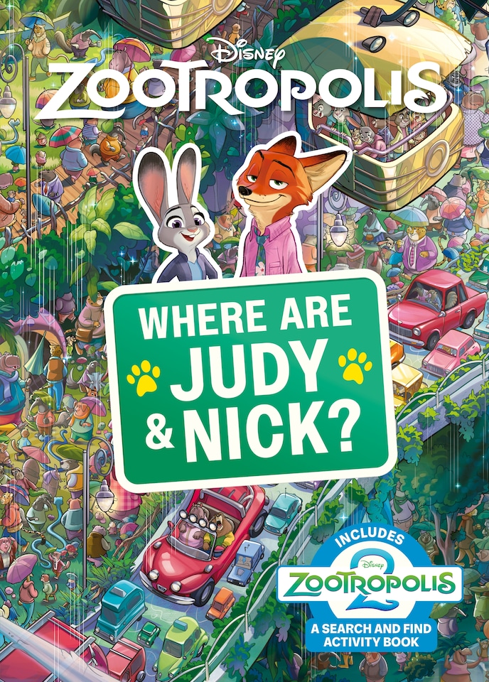 image 1 of Where Are Judy and Nick - A Disney Zootropolis Search and Find Activity Book