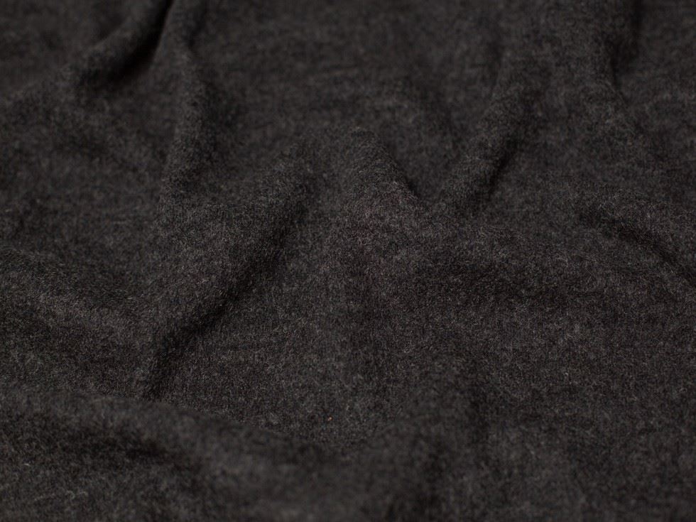 Minerva Core Range Grey 100% Pure Boiled Wool Coating Fabric for Dressmaking, 140cm / 55" Wide - per metre