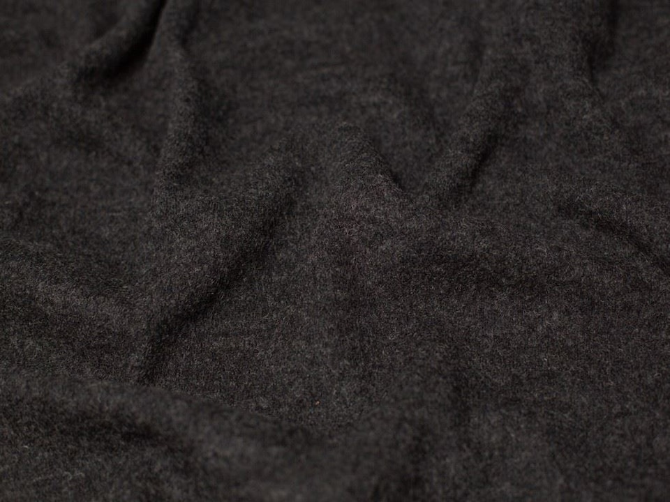 Minerva Core Range Grey 100% Pure Boiled Wool Coating Fabric for Dressmaking, 140cm / 55" Wide - per metre