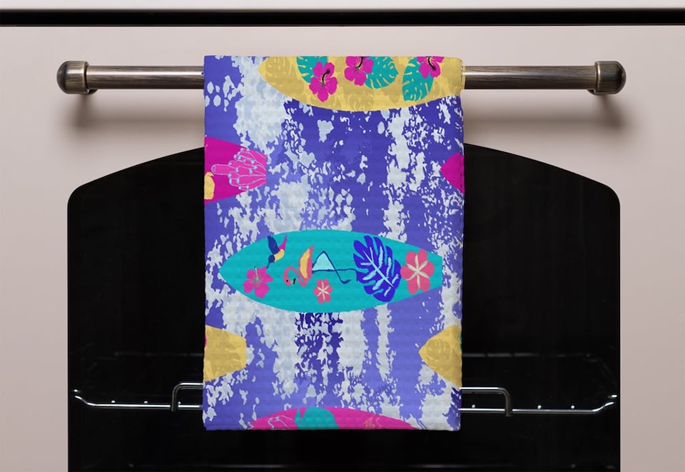 image 1 of Tropical Surf (Kitchen Towel)