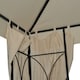 image 9 of Outsunny 3 x 3 m Garden Gazebo Double Roof Marquee Patio Wedding Party Tent Canopy Shelter with Sidewalls Beige